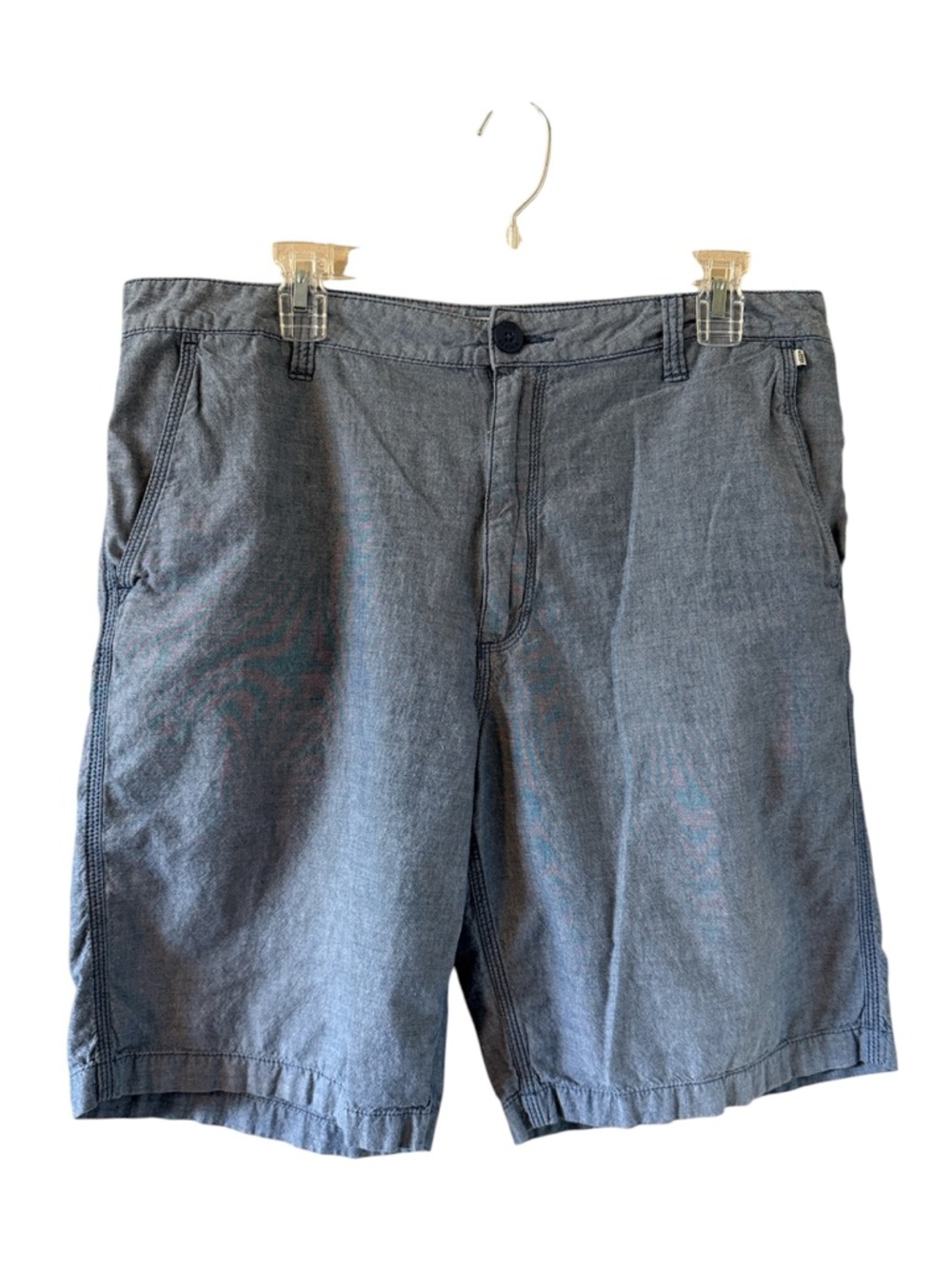 Vans Men’s Chambray Flat Front Shorts Light Blue Size 34